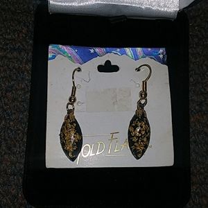 Gold Flake Earrings